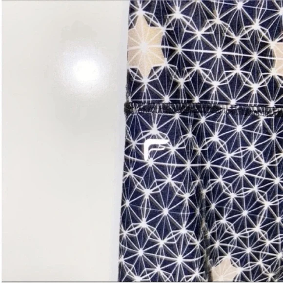 Fabletics Mesh Powerhold leggings navy blue stardust white - Picture 7 of 8